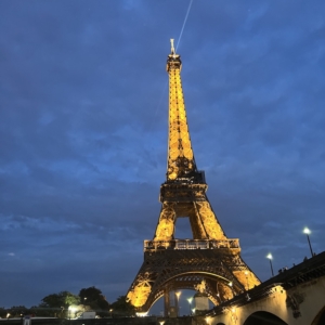 Eifelturm in Paris bei Nacht