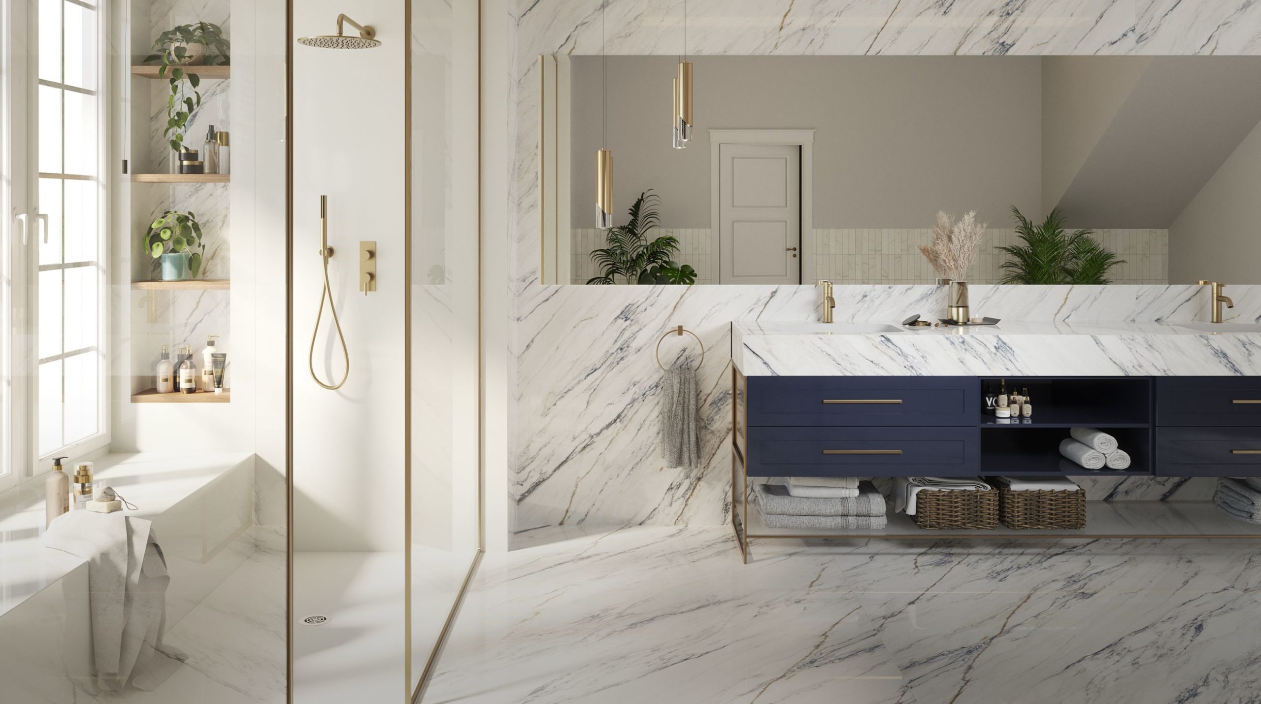 Badezimmer mit Dekton Oberflächen